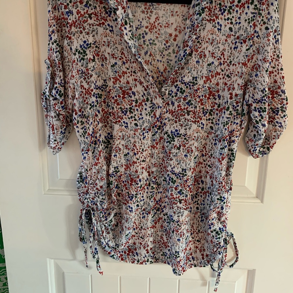 AMANGNY 3/4 Button Sleeve Blouse MEDIUM